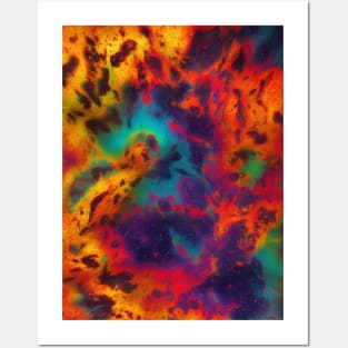 Trippy Abstract Tie Dye Posters and Art